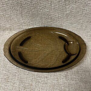 Vintage Pyrex Tree Of Life Footed Serving Platter